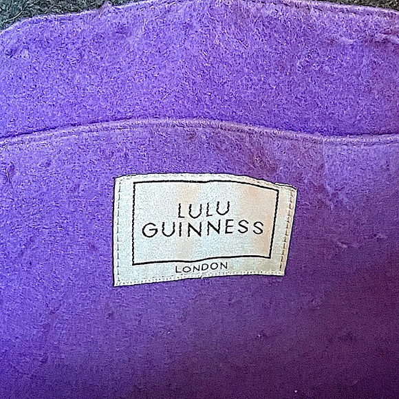 Lulu Guinness of London Wool Felt Butterfly Purse/Tote, hard to find! - Picture 4 of 6